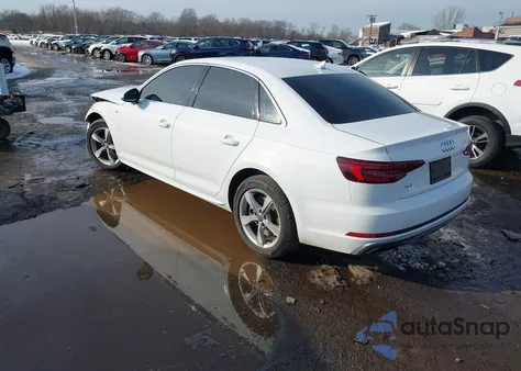 2019 Audi A4 45 Premium z USA, uszkodzony, nr VIN WAUDNAF4XKN019435